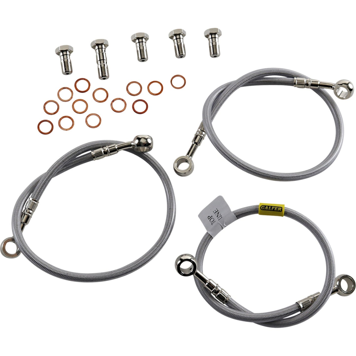 Galfer Brake Line - Stainless Steel FK003D90-3 | Brake Lines Hoses Stainless Steel