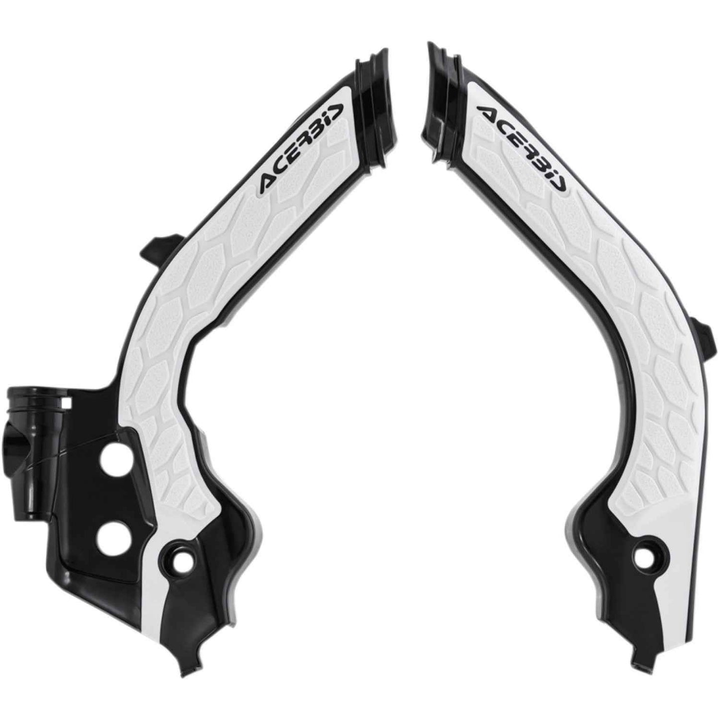 ACERBIS X-Grip Frame Guards - Black/White - Gas Gas | Husqvarna 2733451007