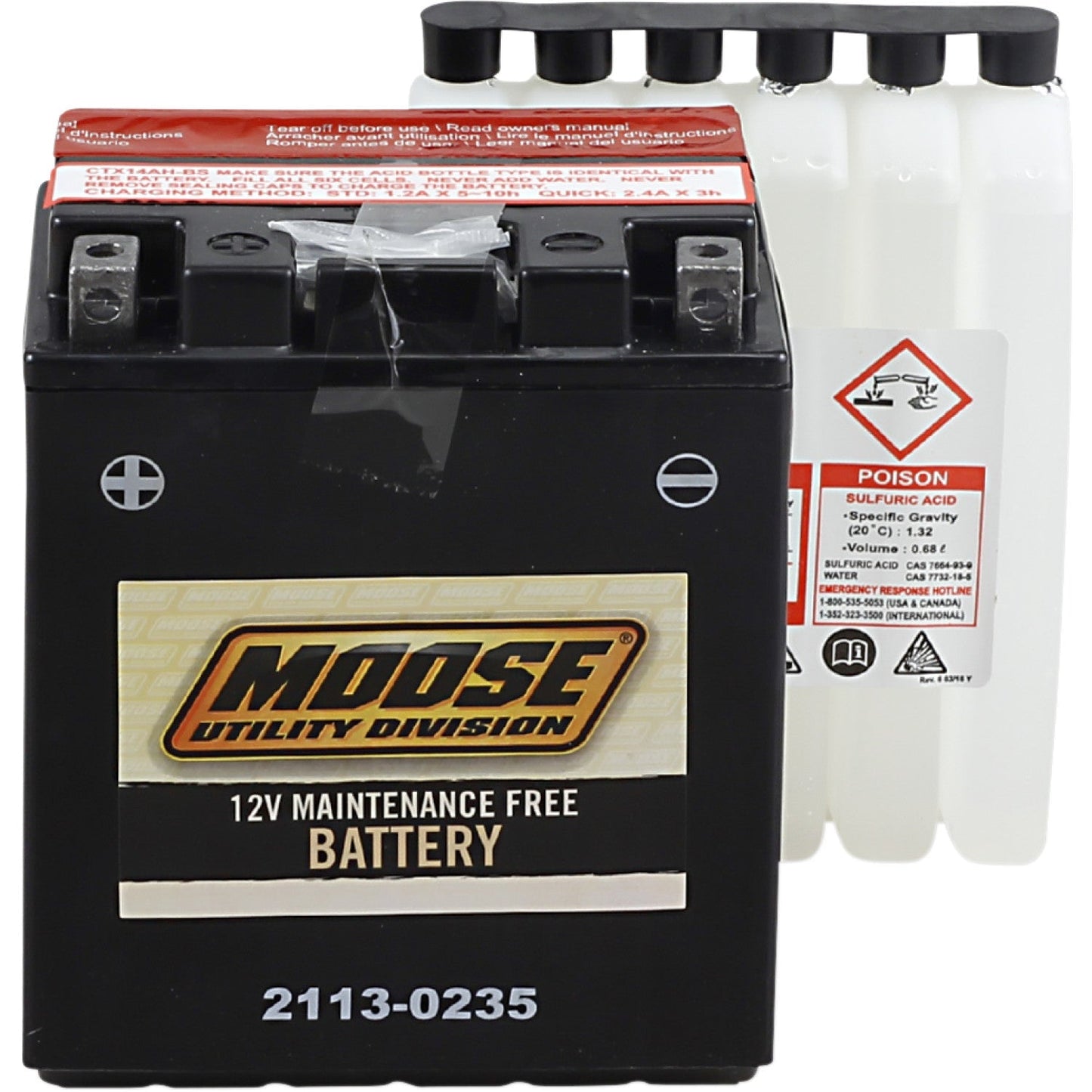 Moose Utility AGM Battery - YTX14AH-BS MTX14AH-BS | Battery Group