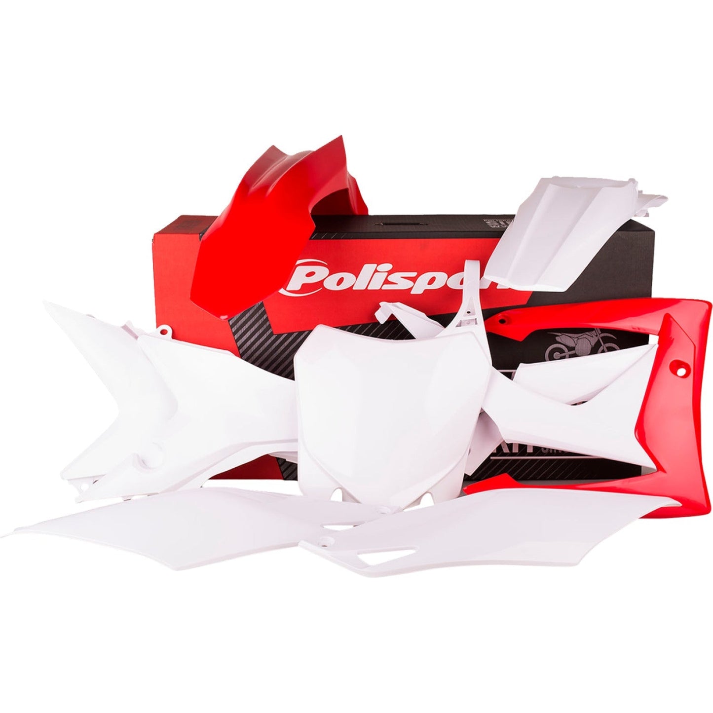 POLISPORT Body Kit - Complete - OEM Red/White - CRF 250R/450R 90536 by Polisport