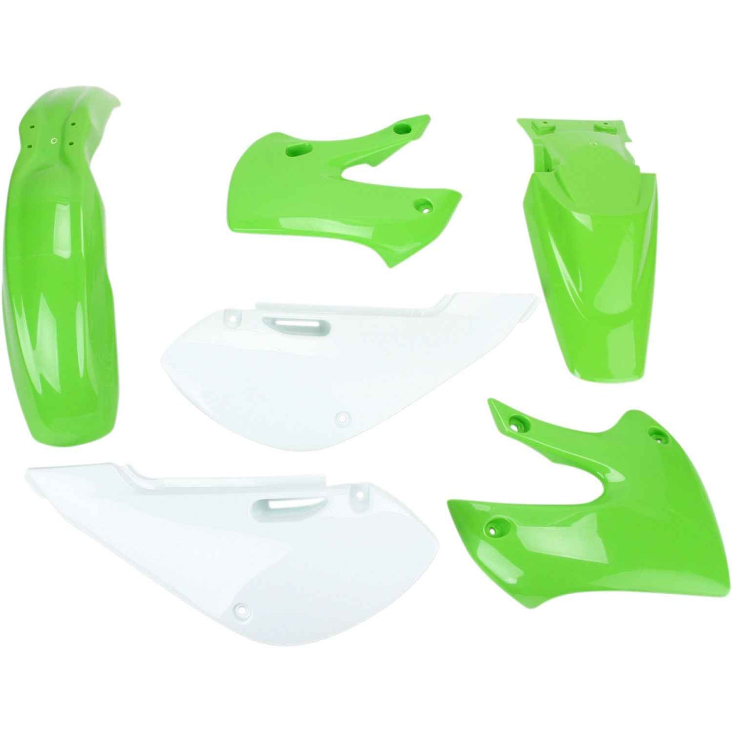 ACERBIS Standard Replacement Body Kit - OEM '05 Green/White 2041070206