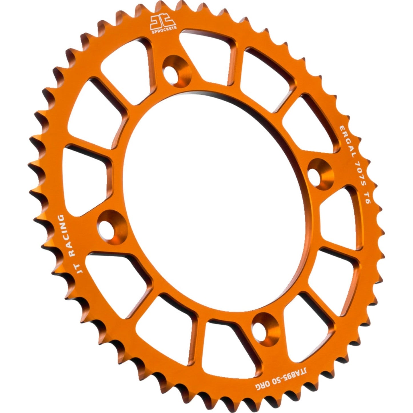 JT SPROCKETS Rear Sprocket - Orange - 50 Tooth - KTM JTA895.50ORG by JT Rear Sprockets Aluminum/Alloy