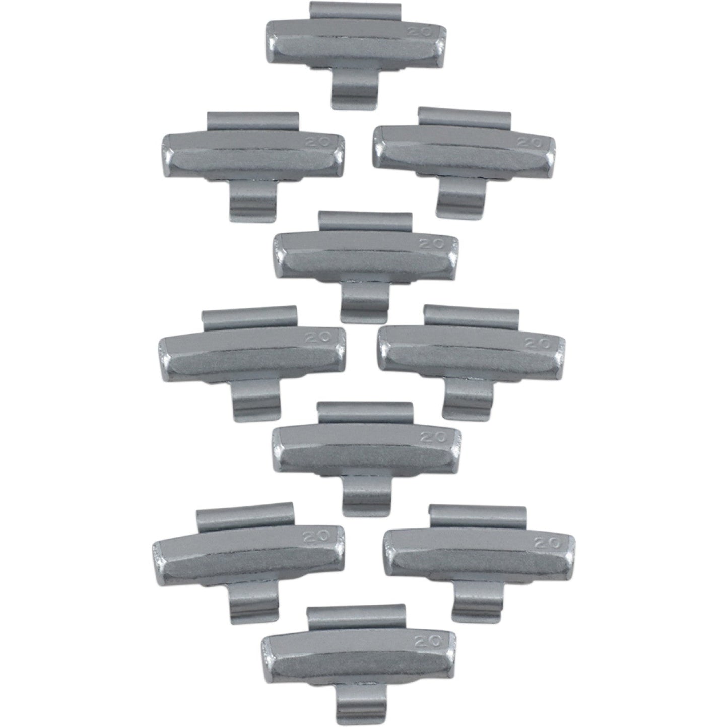 K&L Supply Wheel Weights - Crimp-On - 20 g - VN1600 32-4084 | Wheel Balancing Weights