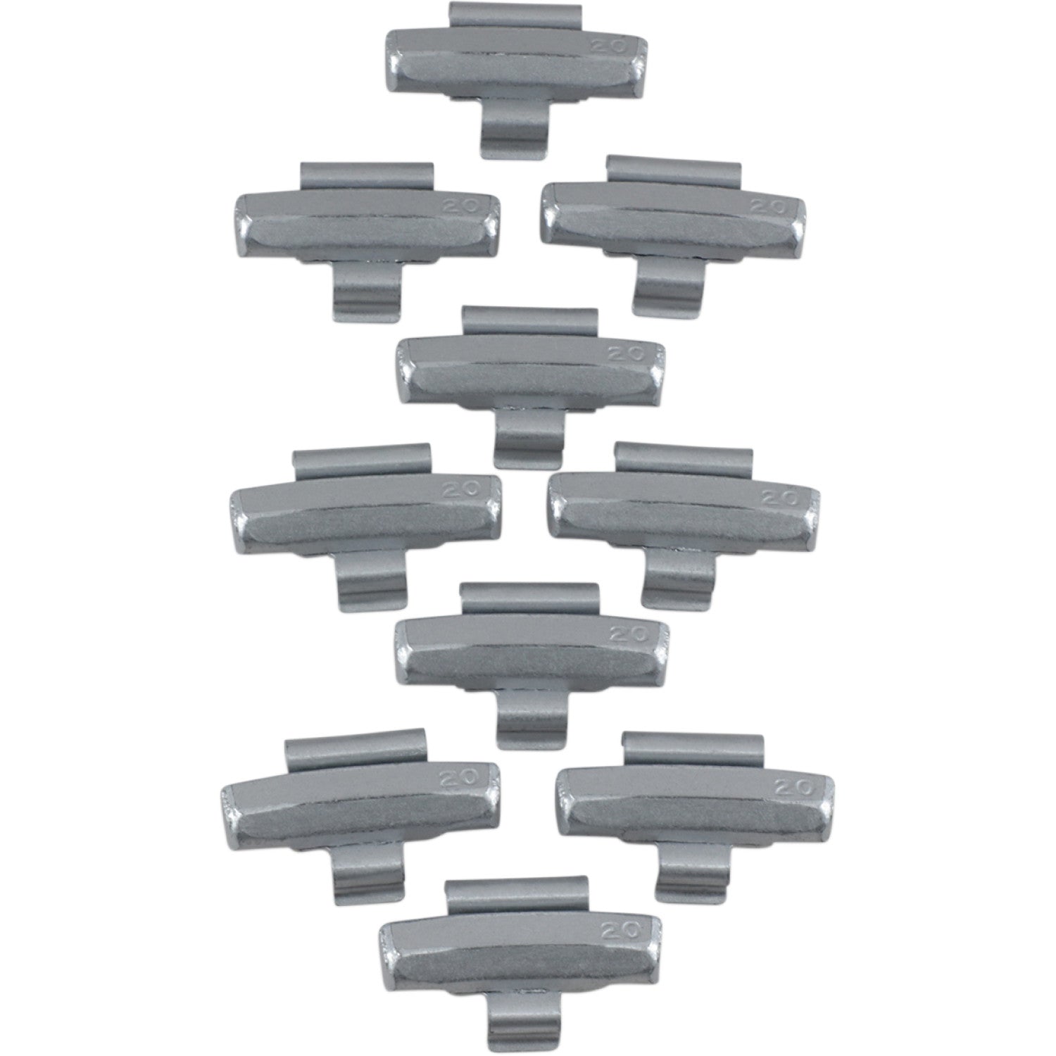K&L Supply Wheel Weights - Crimp-On - 20 g - VN1600 32-4084 | Wheel Balancing Weights