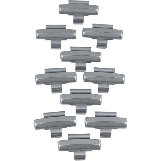 K&L Supply Wheel Weights - Crimp-On - 20 g - VN1600 32-4084 | Wheel Balancing Weights