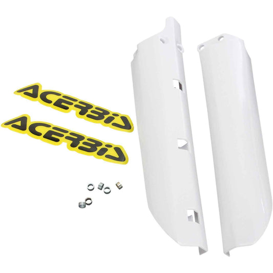 ACERBIS Fork Covers - Lower - White 2404730002