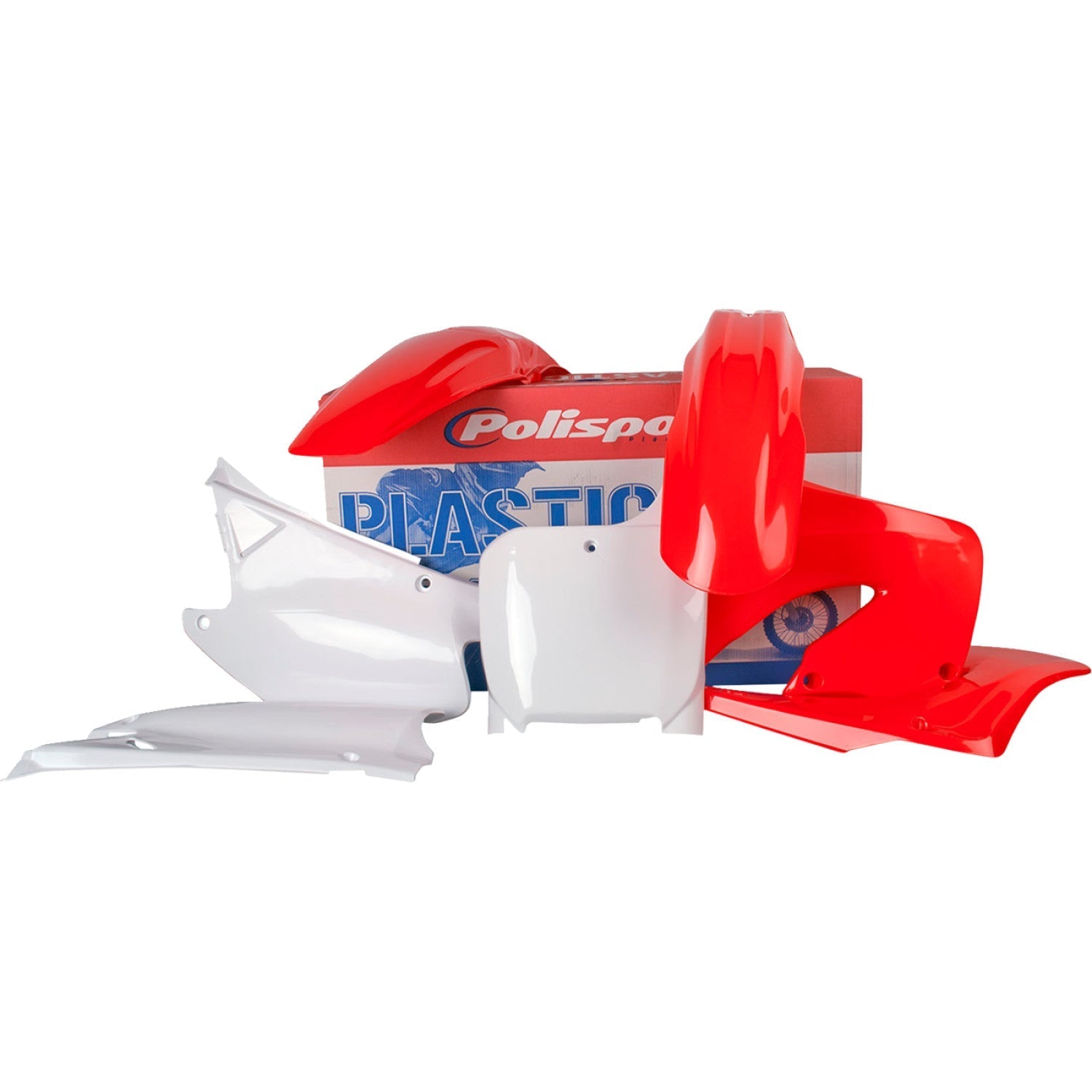 POLISPORT Body Kit - Complete - OEM Red/White - CR 125R/250R 90081 by Polisport