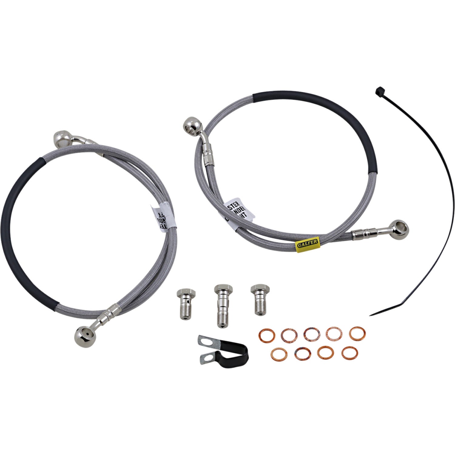 Galfer Brake Line - Stainless Steel FK003D512-2 | Brake Lines Hoses Stainless Steel