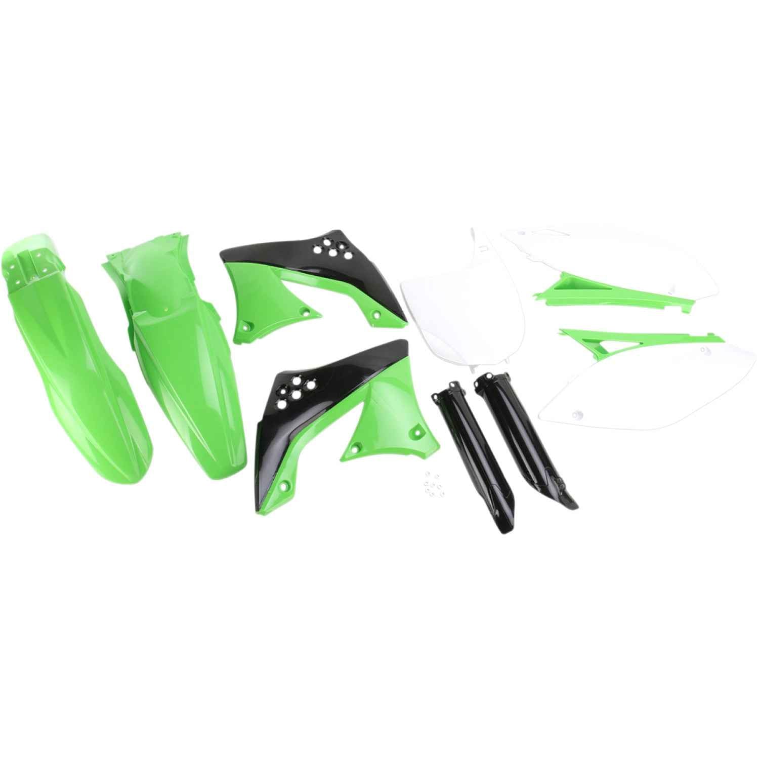 ACERBIS Full Replacement Body Kit - OEM Green/Black/White 2198060145