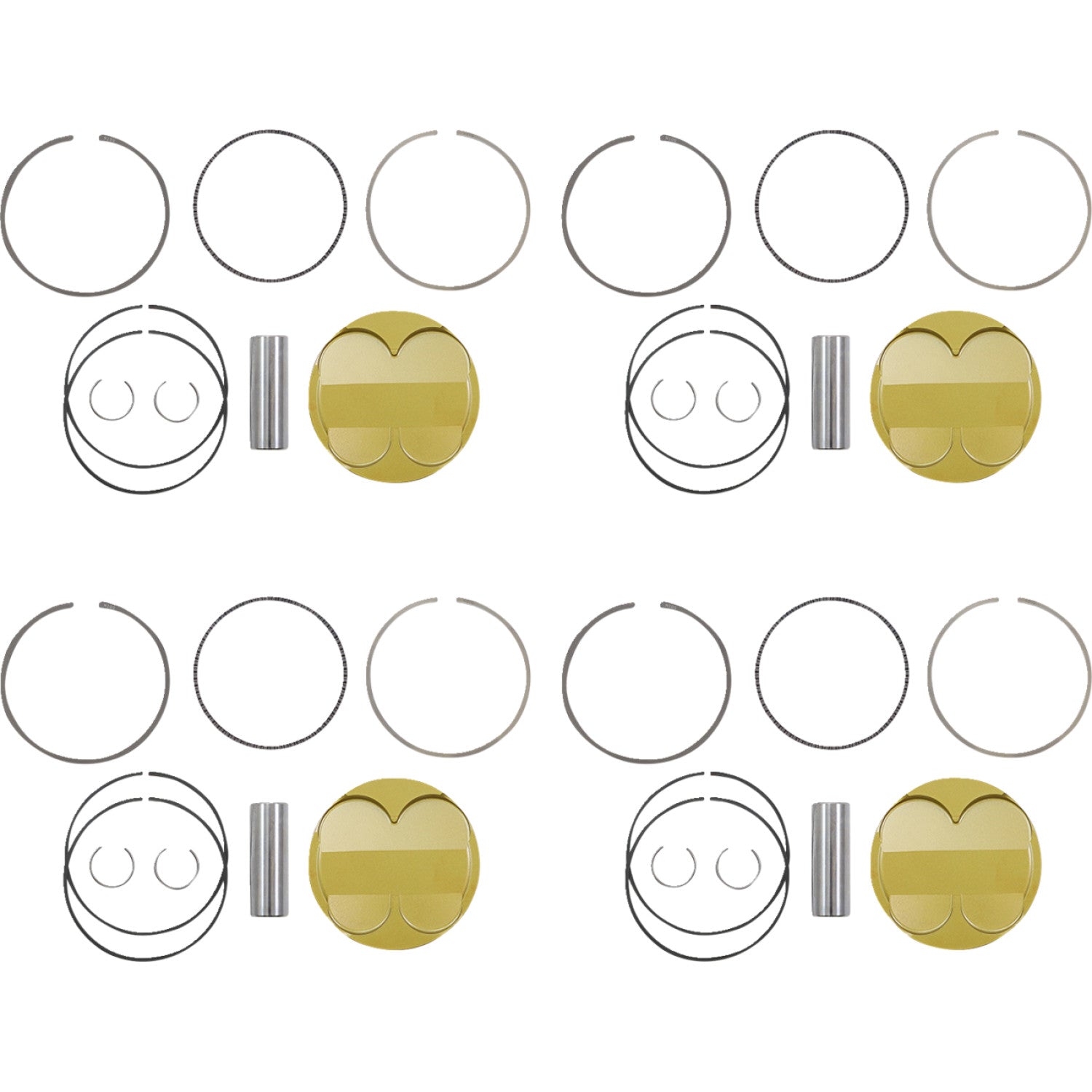 JE Pistons Ultra Series Piston Kit - Hayabusa 379437 | JE Pistons | Piston & Ring Kits