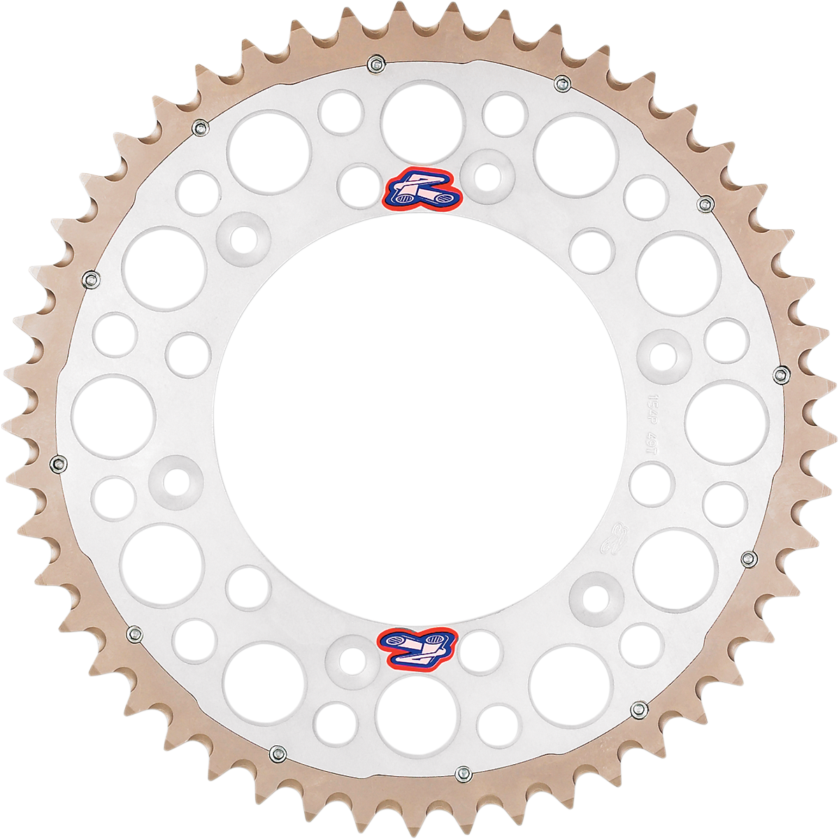 Renthal Twinring* Rear Sprocket - 48 Tooth - Silver 1540-520-48GPSI