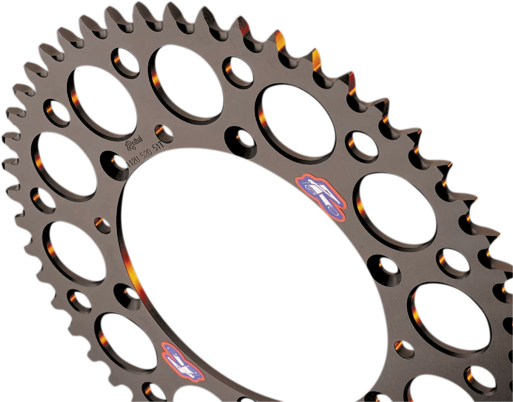 Renthal Sprocket - Honda - Black - 53 Tooth 154U-520-53GRBK
