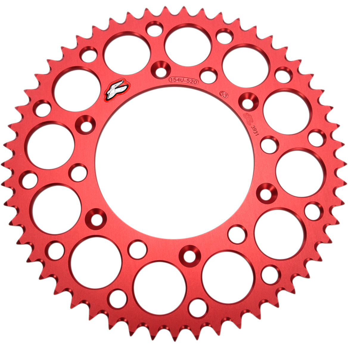 Renthal Sprocket - Honda - Red - 53 Tooth 154U-520-53GRRD