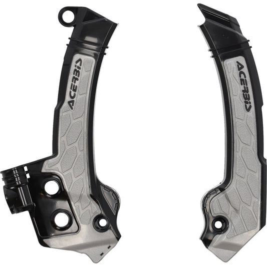 ACERBIS X-Grip Frame Guards - Black/Gray - Husqvarna 2979601001