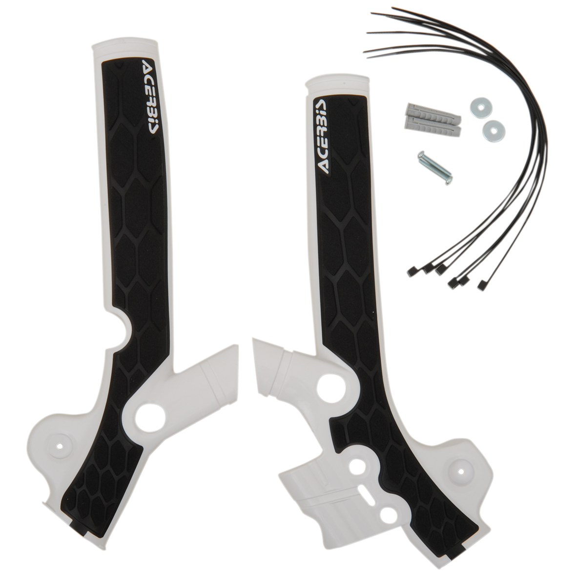ACERBIS X-Grip Frame Guards - White/Black - Husqvarna | KTM 2449521035