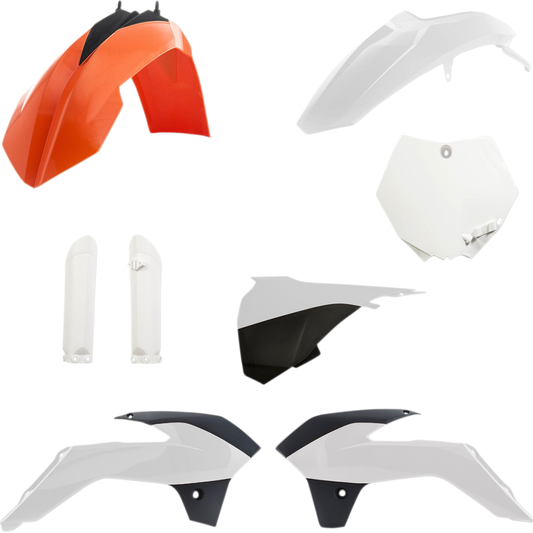 ACERBIS Full Replacement Body Kit - OEM '17 Orange/White/Black 2314345569