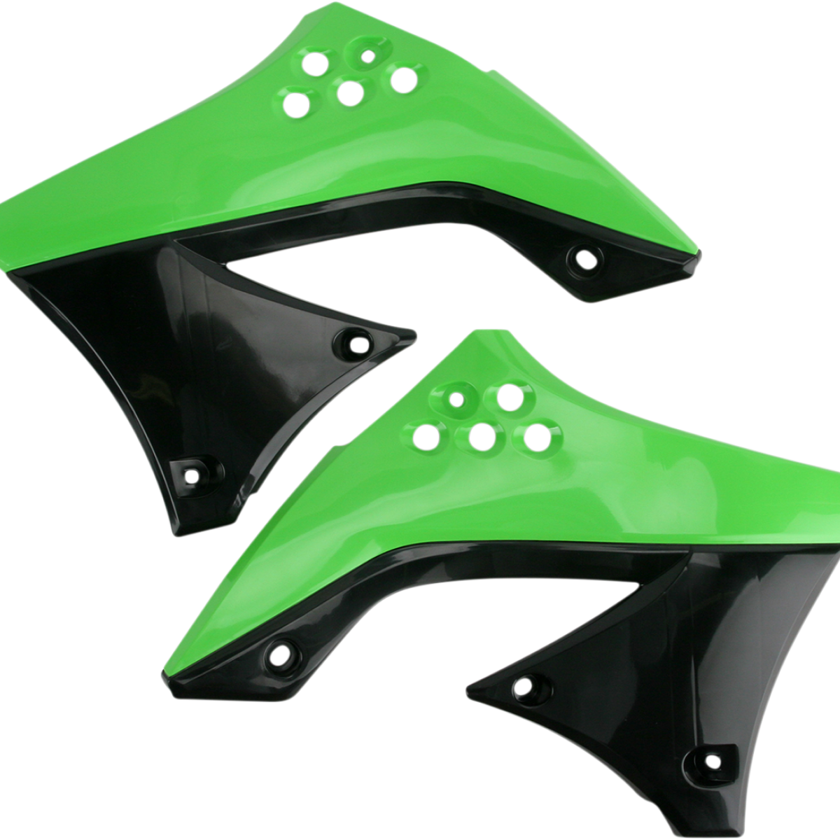 ACERBIS Radiator Shrouds - Green/Black 2141711089