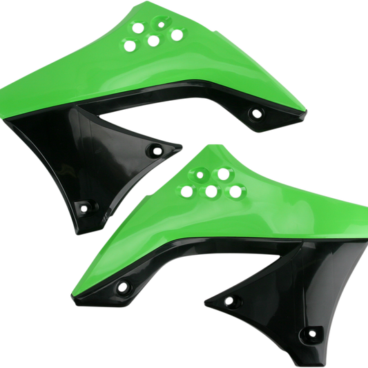 ACERBIS Radiator Shrouds - Green/Black 2141711089