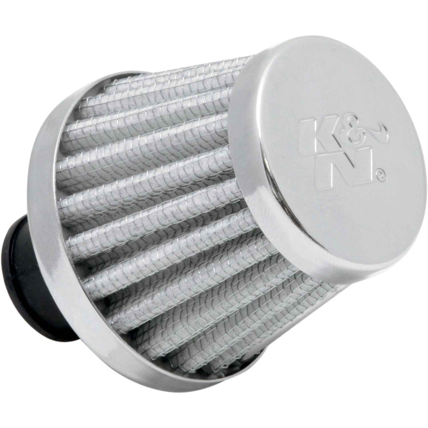 K & N Rubber Base Crankcase Vent Filter - White - 3/8" ID 62-1600WT