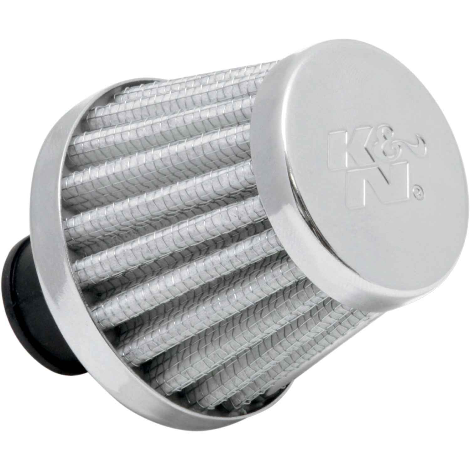 K & N Rubber Base Crankcase Vent Filter - White - 3/8" ID 62-1600WT