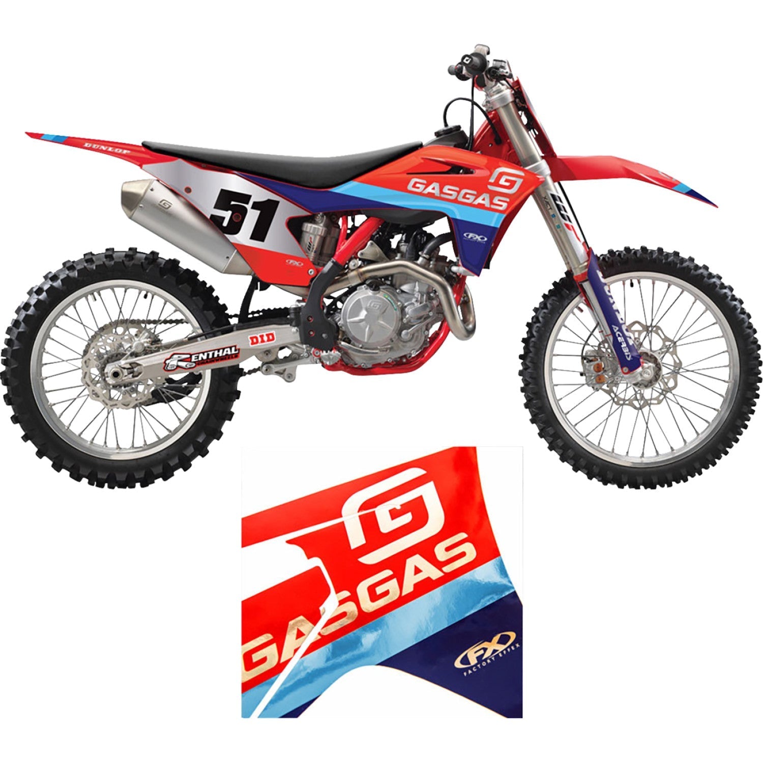 FACTORY EFFEX Graphic Kit - Chrome Series - Gas Gas 27-03702