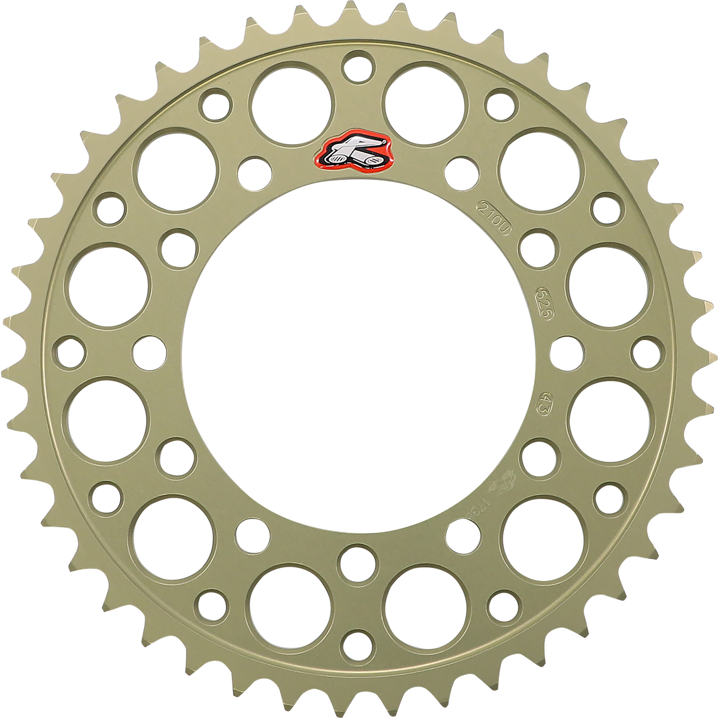 Renthal Rear Sprocket - Aluminum - 43 Tooth 210U-525-43P-HA