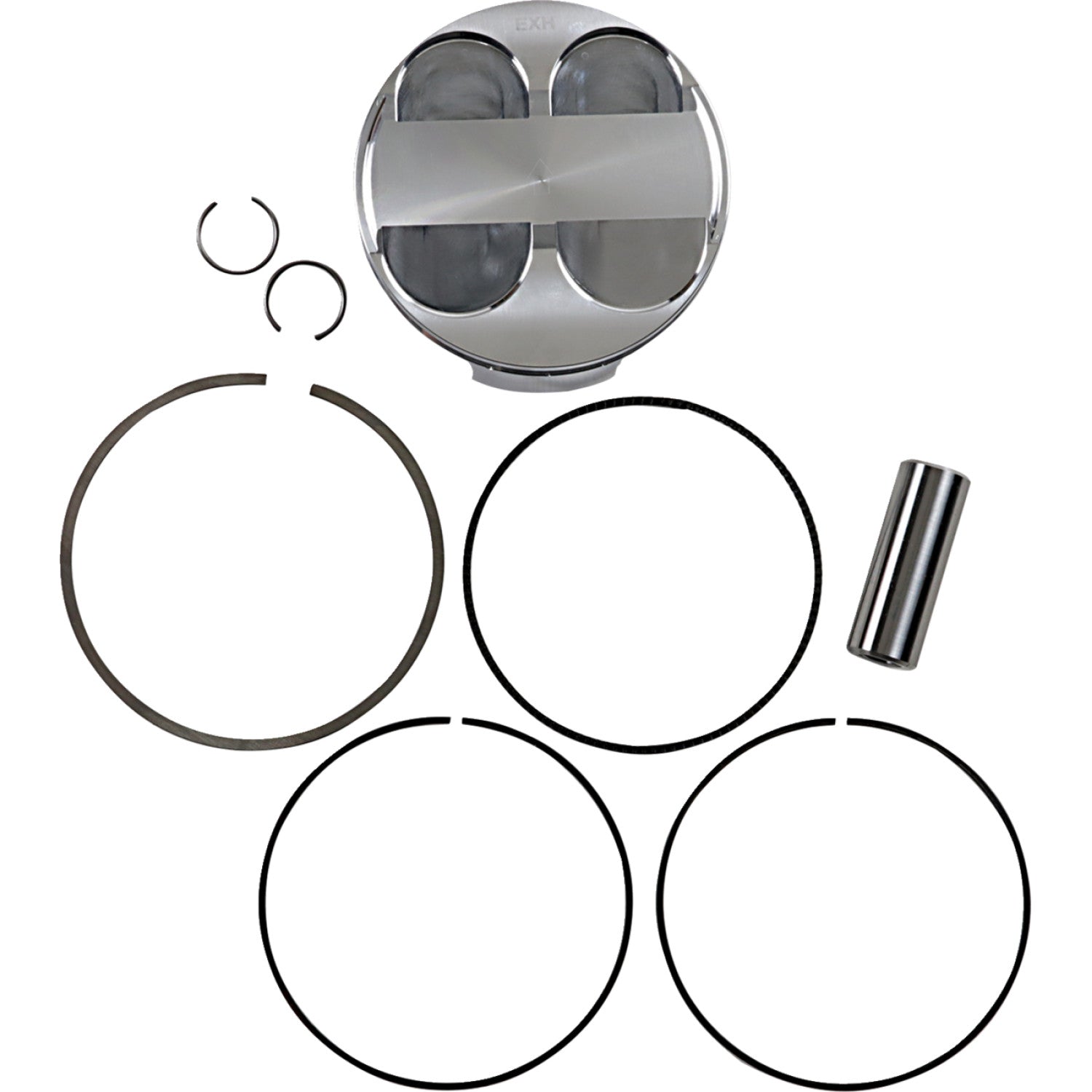 JE Pistons Piston Kit - 12.8:1 - Kawasaki 284855 | JE Pistons | Piston & Ring Kits