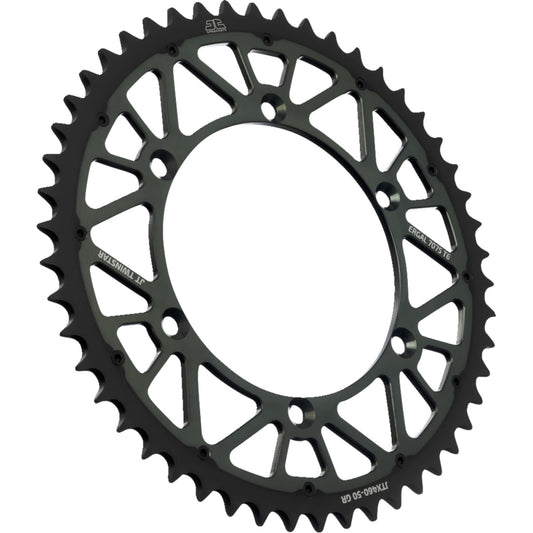 JT SPROCKETS Steel Rear Sprocket - Graphite - 50 Tooth JTX460.50GR by JT Rear Sprockets   Steel Type