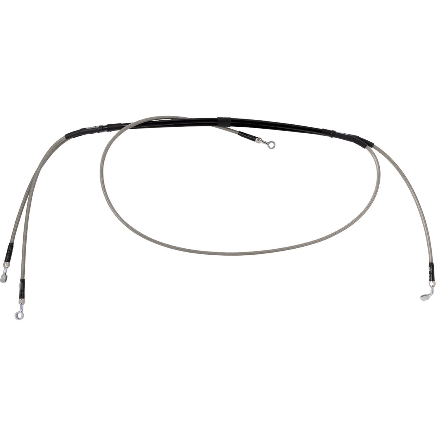 Moose Offroad Brake Line Pair - Stainless Steel B05-1-018/P | Brake Lines Hoses Stainless Steel
