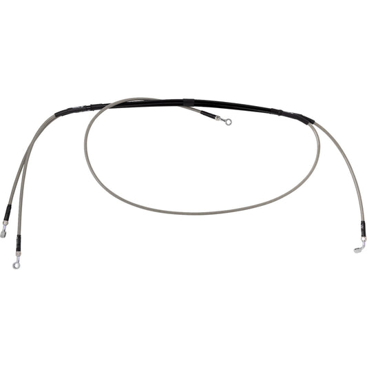 Moose Offroad Brake Line Pair - Stainless Steel B05-1-018/P | Brake Lines Hoses Stainless Steel