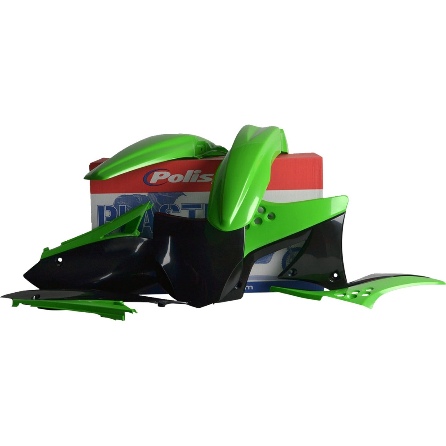 POLISPORT Body Kit - Complete - '09 OEM Green/Black - KX 250F 90206 by Polisport