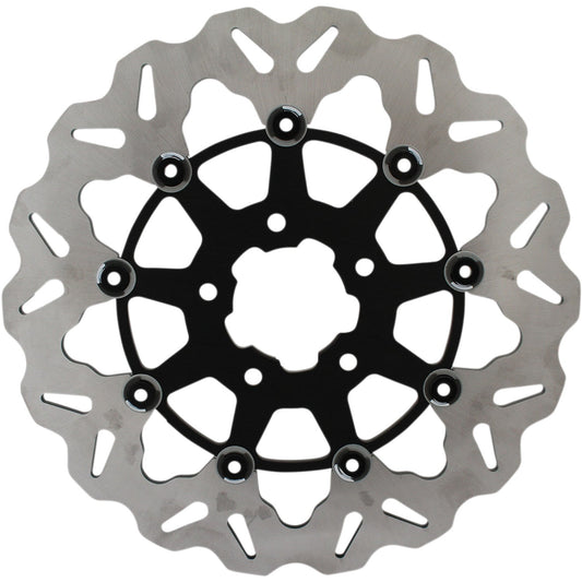 Galfer Wave? Brake Rotor - Black Carrier DF680CW-B | Brake Rotors   Street