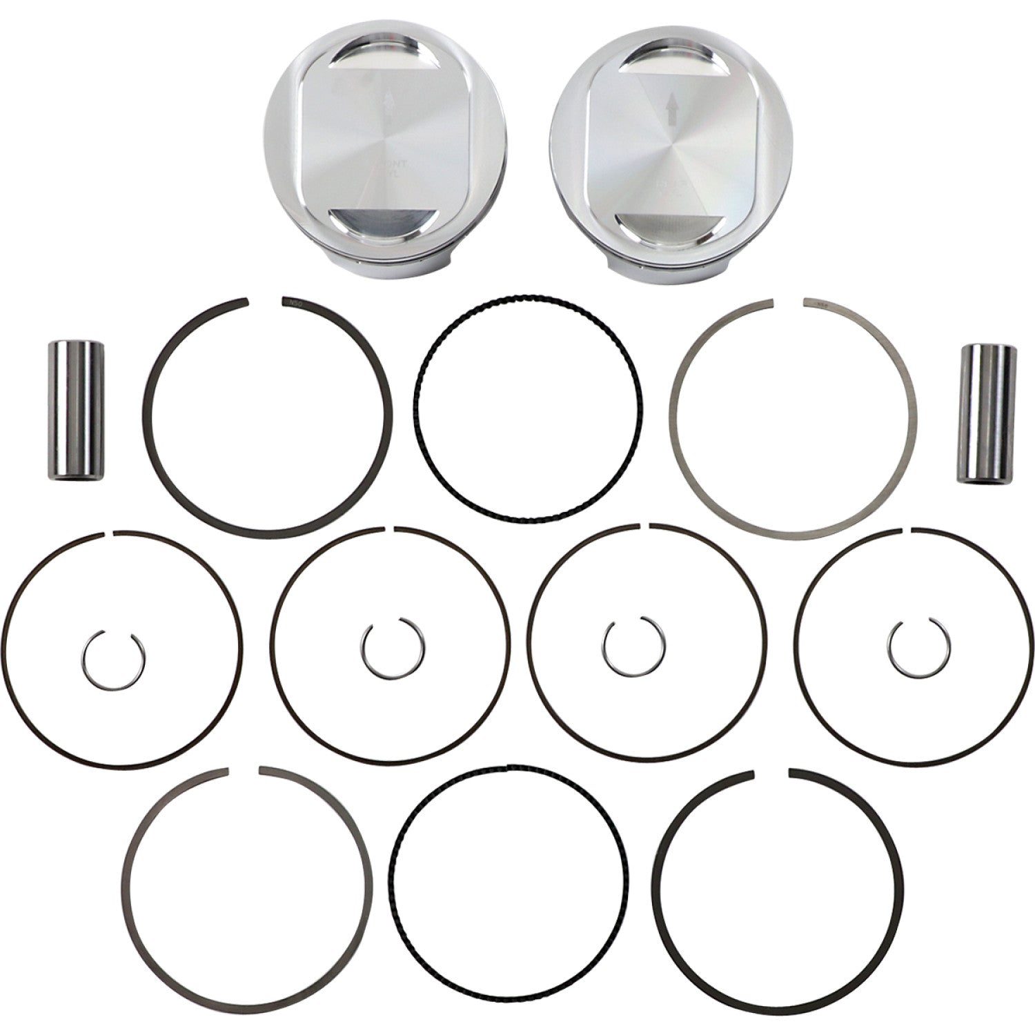 JE Pistons Piston Kit - 95" - Twin Cam 324720 | JE Pistons | Piston & Ring Kits