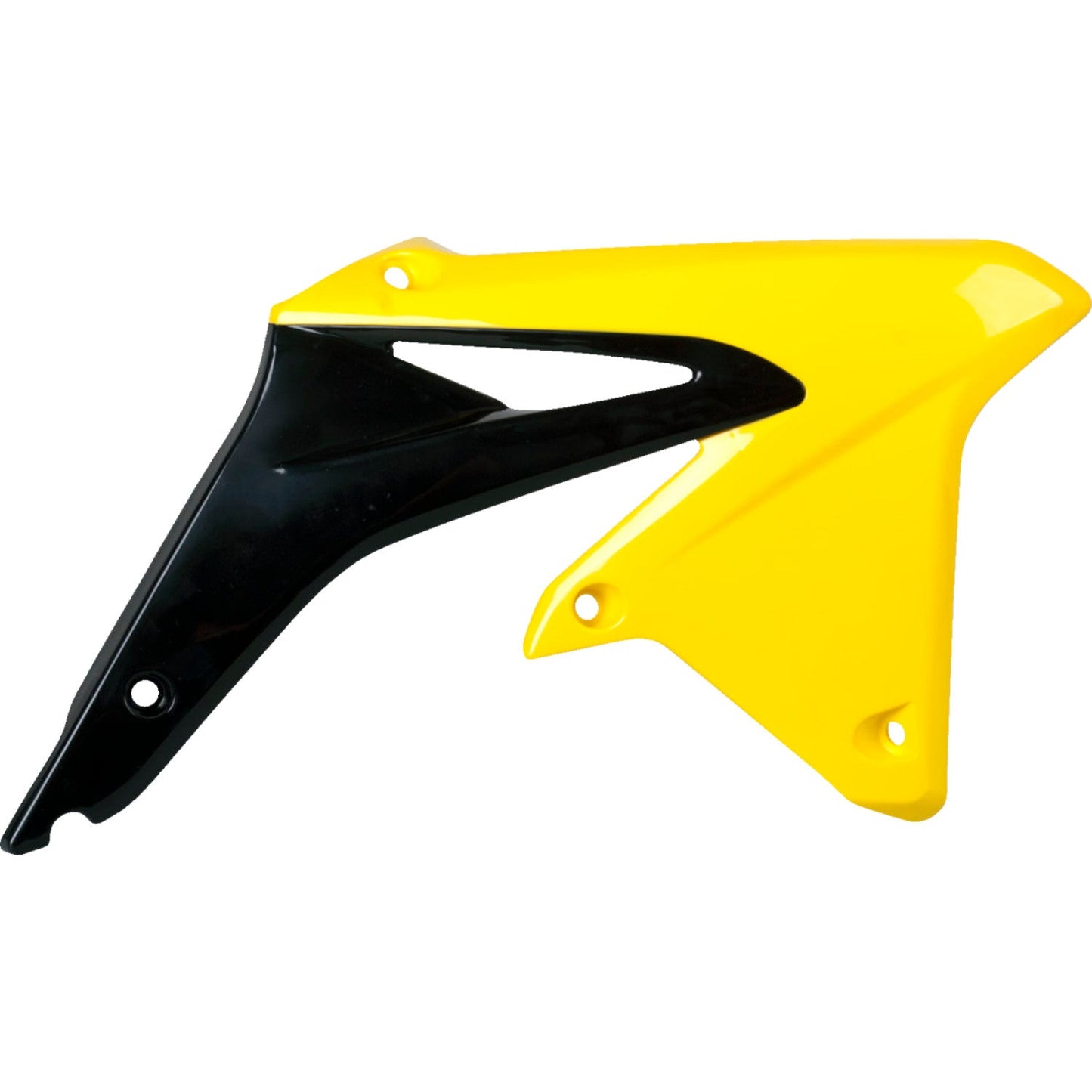 POLISPORT Radiator Cover - Black/Yellow - RMZ 450 8412500005 by Polisport