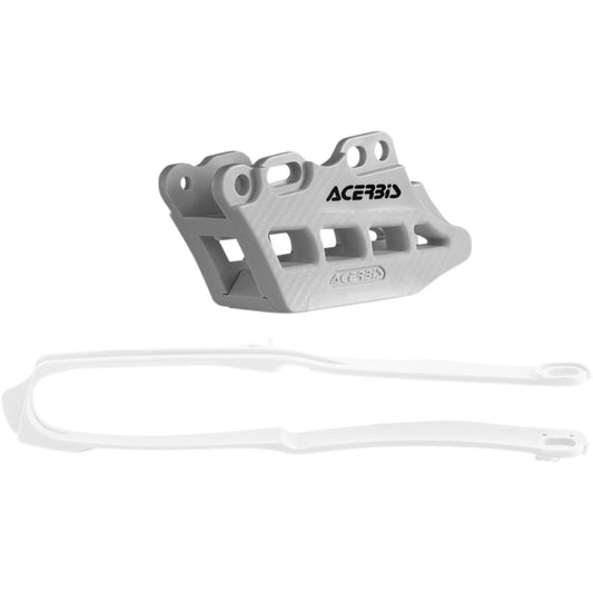 ACERBIS Chain Guide and Slider Kit - Honda CRF250R/CRF450R/RX - White 2666240002