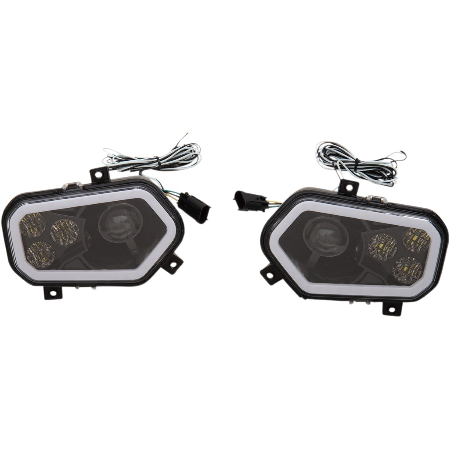 Moose Utility LED Headlight - RZR800/900 - Black 100-3373-PU | Headlight Group