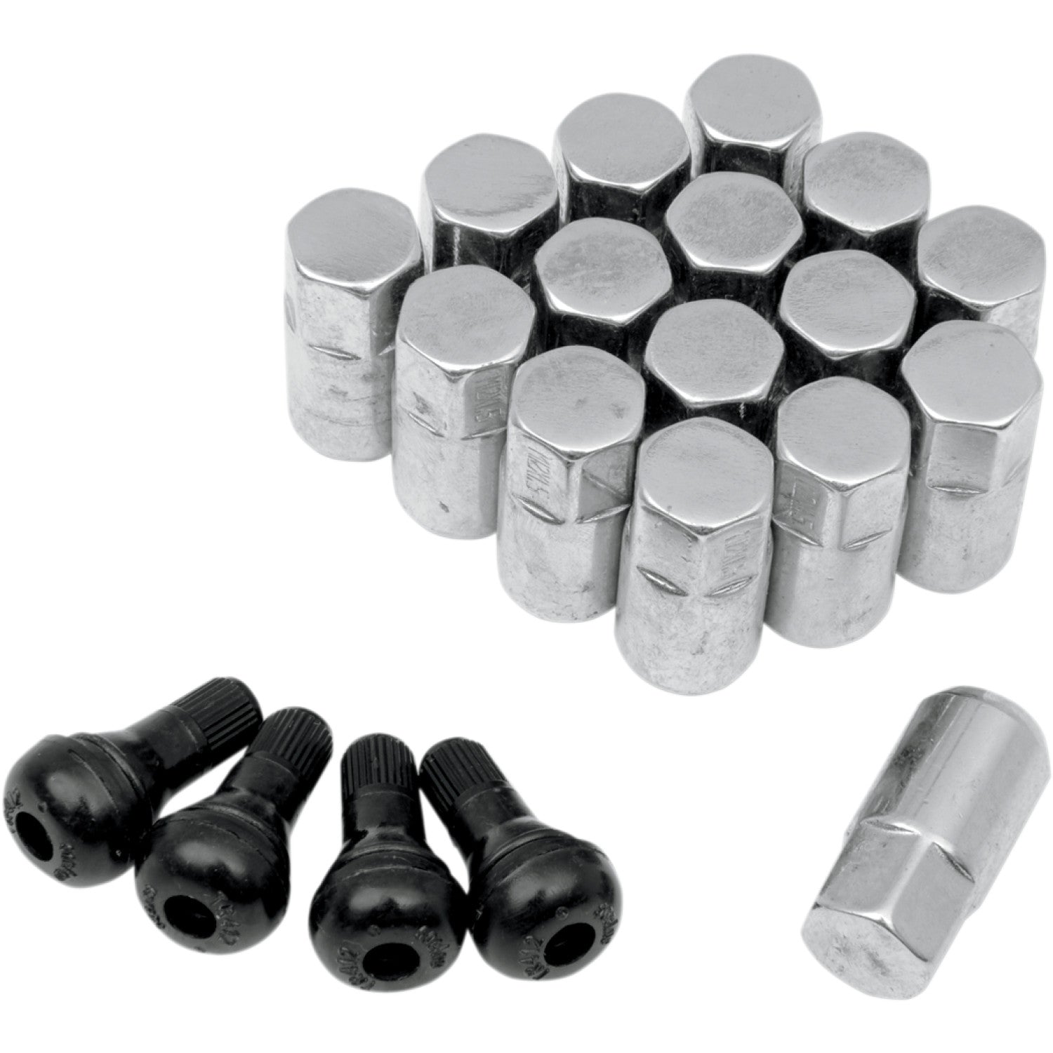 Moose Utility Lug Nut - 12 mm x 1.50 - Chrome - Tapered - 16 Pack SP300MO207 | Wheel Lug Nuts & Parts