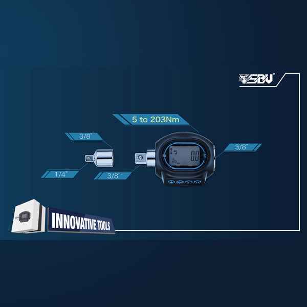 SBV Tools Digital Torque Adapter 3/8"