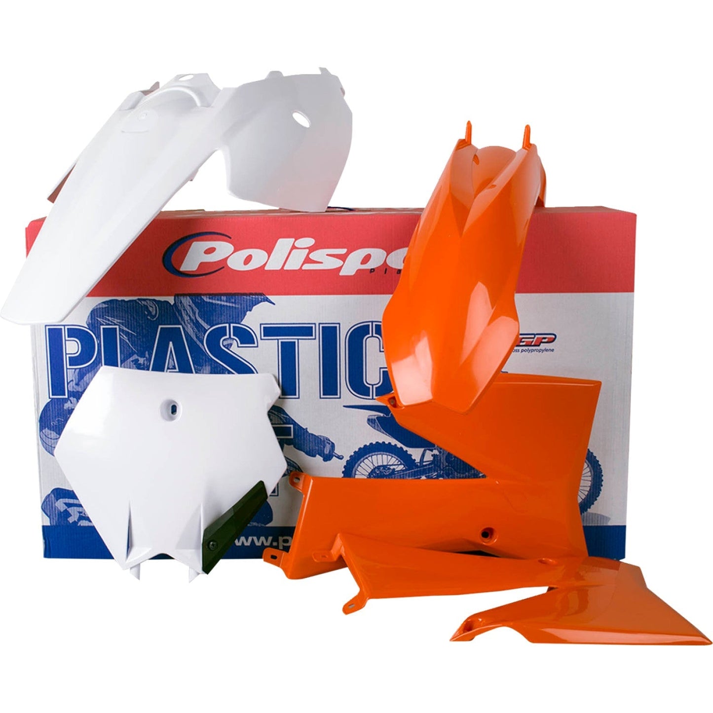 POLISPORT Body Kit - OEM Orange/White - SX 85 90451 by Polisport