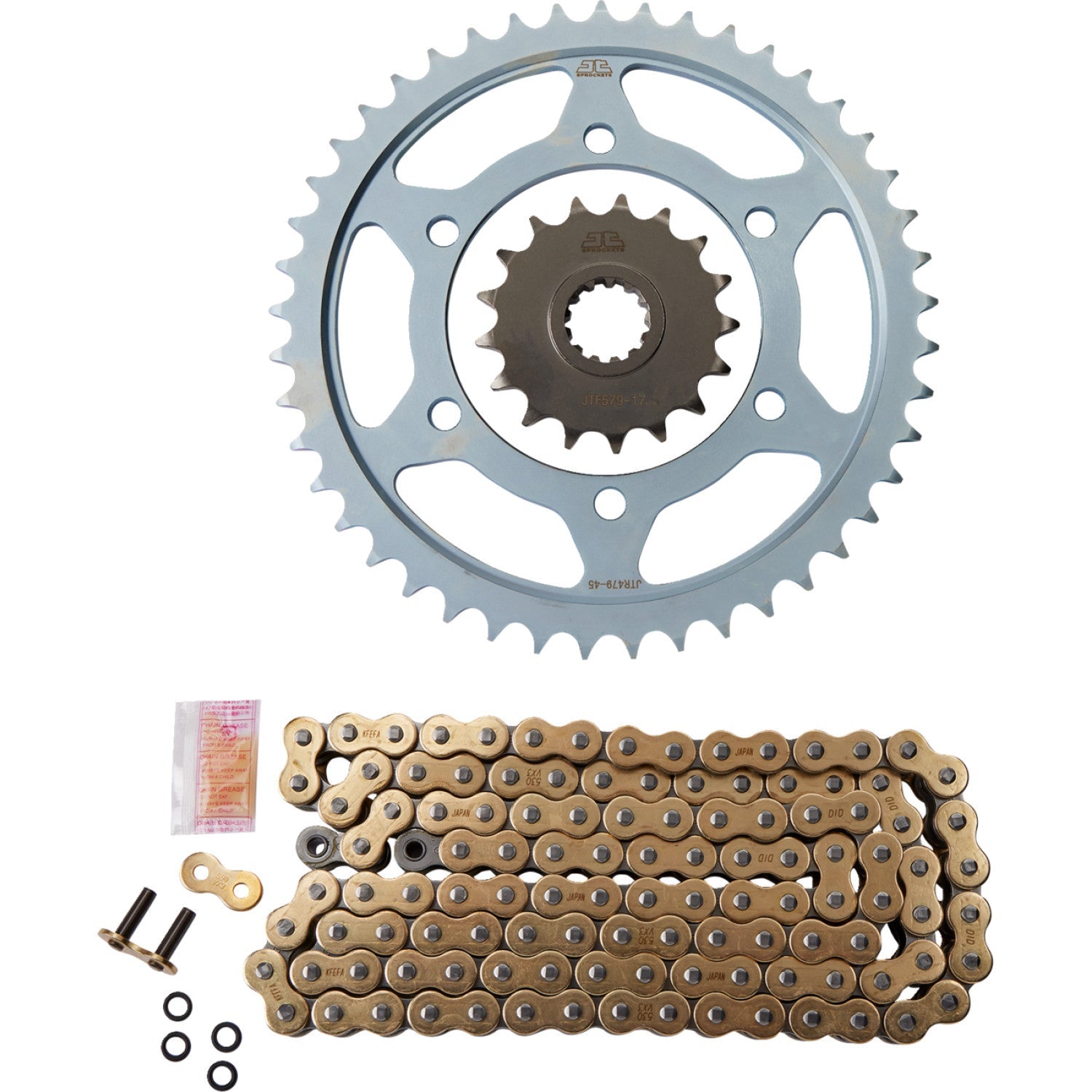 DID Chain Kit - Yamaha - YZF-R1 '04-'05 DKY-008G | Drive Chain & Sprocket Kits