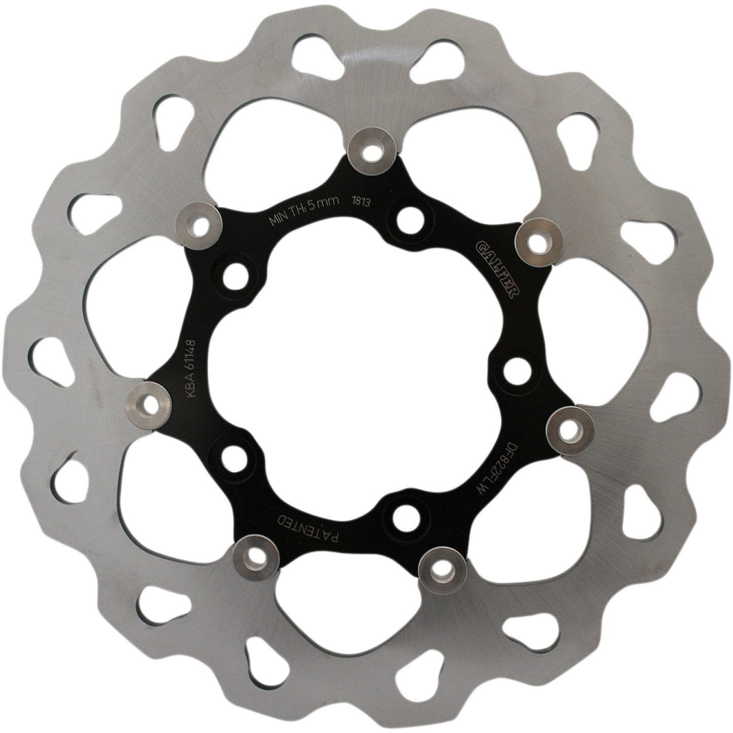 Galfer Wave? Brake Rotor - Rear - Black Carrier DF822FLW | Brake Rotors   Street