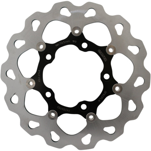 Galfer Wave? Brake Rotor - Rear - Black Carrier DF822FLW | Brake Rotors   Street