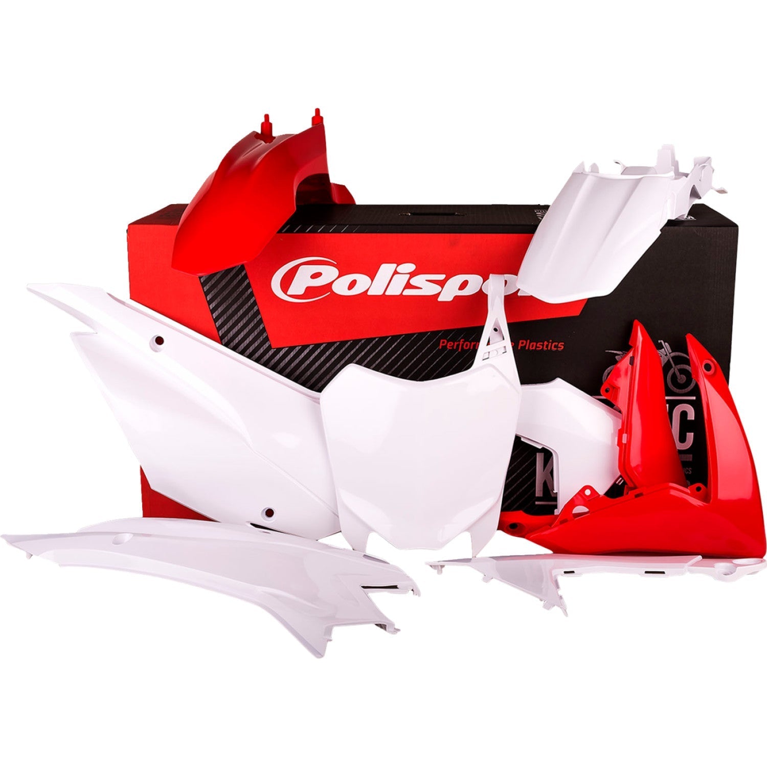 POLISPORT Body Kit - Complete - OEM Red/White - CRF 110F 90537 by Polisport