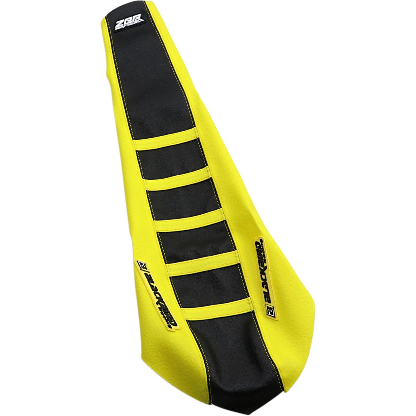 Blackbird Racing Zebra Seat Cover - Gripper - Black/Yellow 1331ZUS