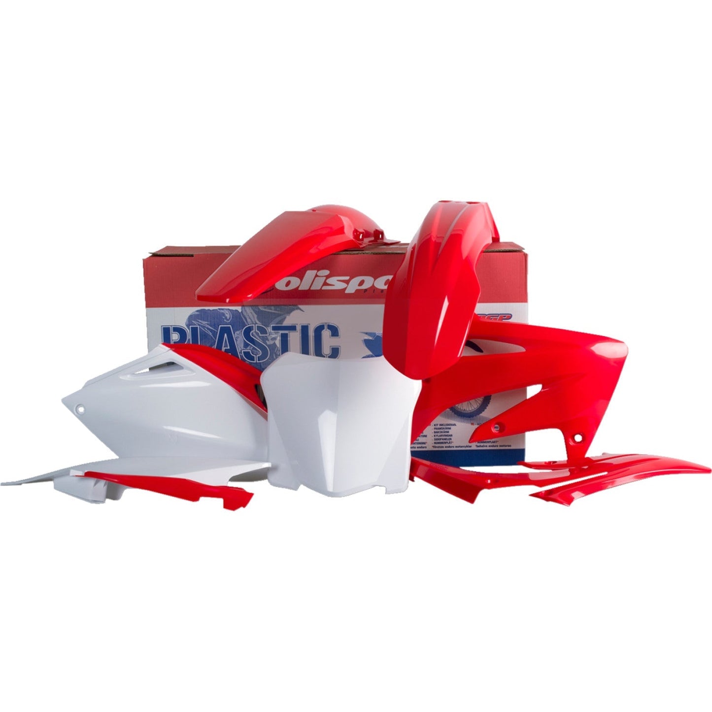 POLISPORT Body Kit - Complete - OEM Red/White - CRF 250R 90142 by Polisport