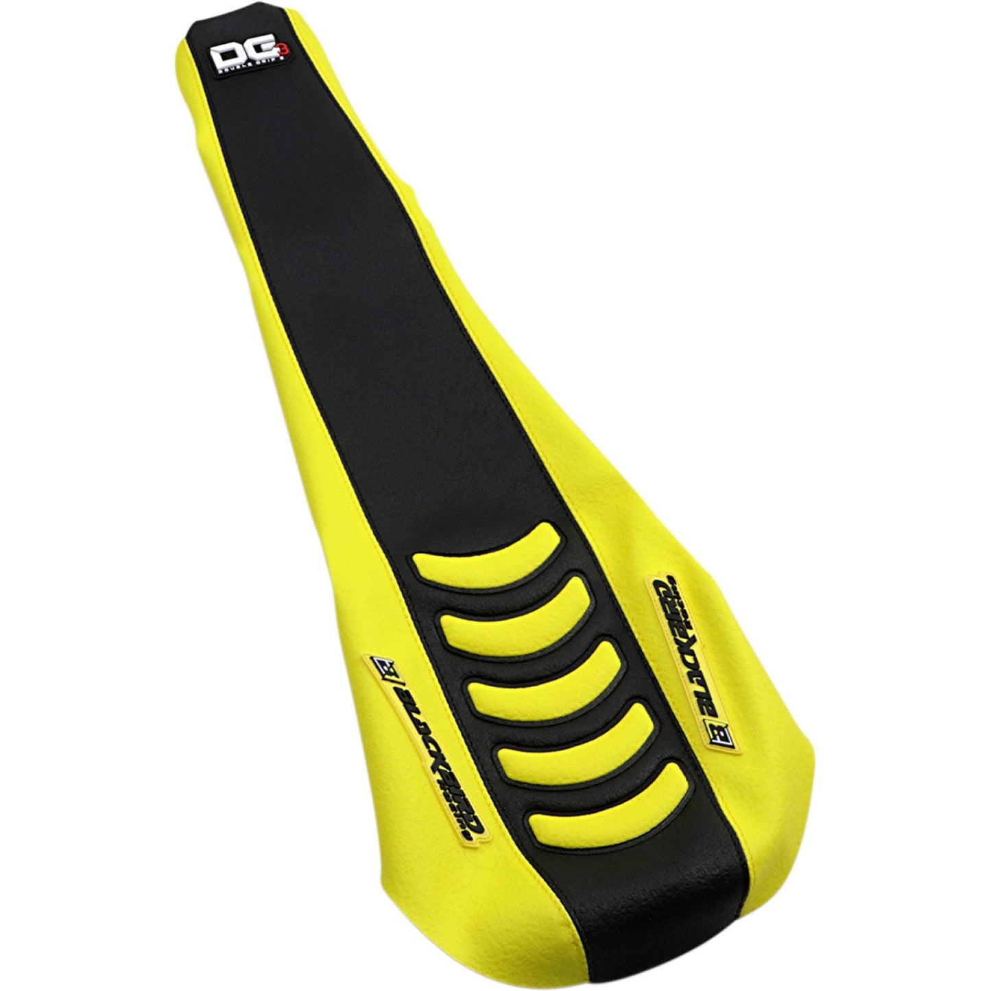 Blackbird Racing Double Grip 3 Seat Cover - Black/Yellow - Suzuki 1328HUS