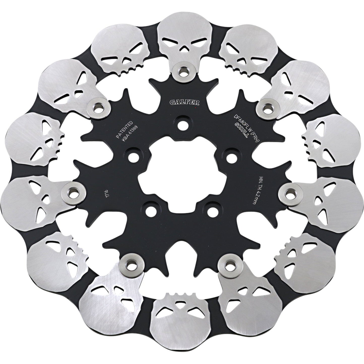 Galfer Skull Front Rotor - Floating Mount DF680FRH | Brake Rotors   Street