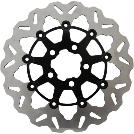 Galfer Wave? Brake Rotor - Rear - Black Carrier DF681CW-B | Brake Rotors   Street