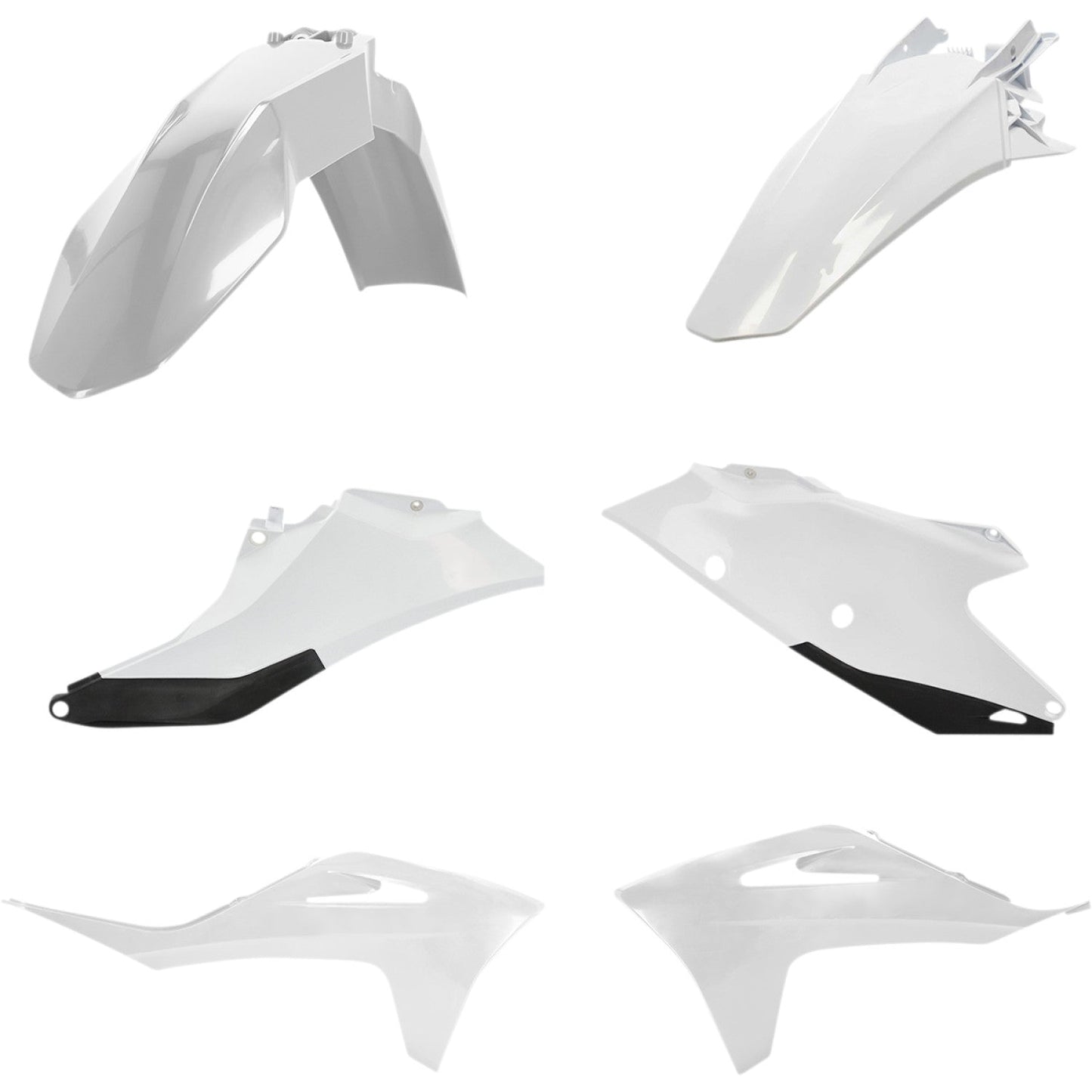 ACERBIS Standard Replacement Body Kit - White/Black 2872781035