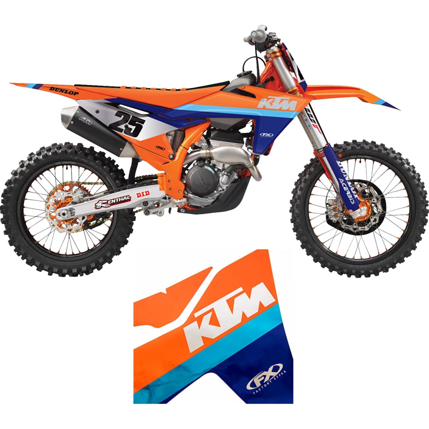 FACTORY EFFEX Graphic Kit - Chrome Series - KTM 27-51506